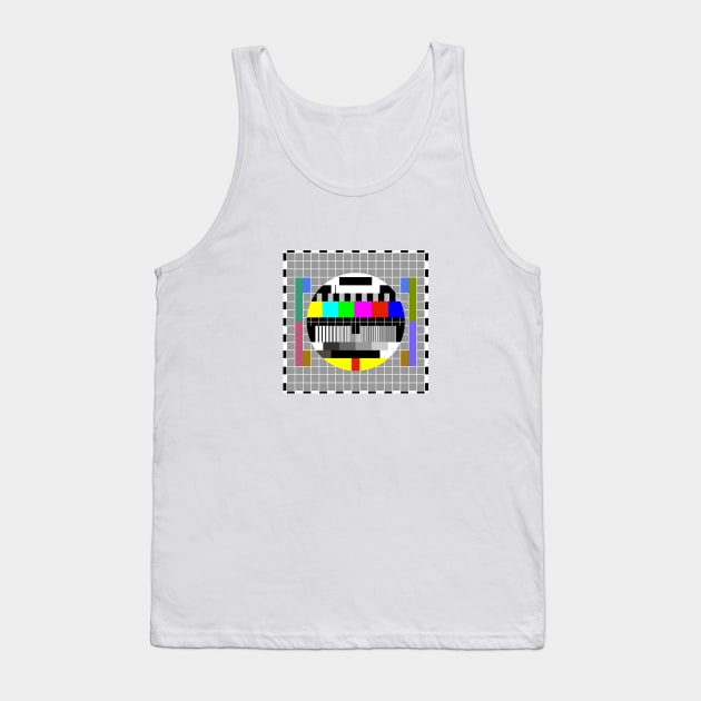 Test card grid Tank Top by t335